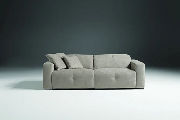 Entspannendes Sofa mit elektrischem Mechanismus und abnehmbarem Bezug aus Sauvanne Stoff Egoitaliano Fabrik Egoitaliano aus Italien. Foto №2