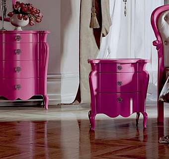 Nachttisch ALAIN - fucsia - cassetti guide blumotion