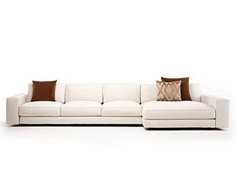 Ecksofa mit Stoffbezug und Chaiselongue Mussi Sinfonia