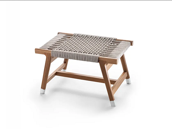 Rechteckiger Outdoor Hocker aus Gewebe FLEXFORM Tonga Fabrik FLEXFORM aus Italien. Foto №1