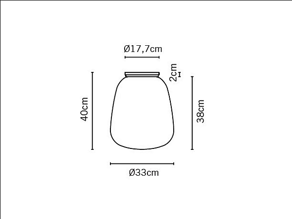 Glas Deckenlampe Fabbian Lumi Baka Fabrik Fabbian aus Italien. Foto №4