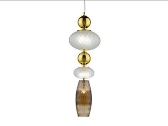 Pendelleuchte aus Borosilikatglas mit LED und satinierter Oberfläche Harmony Big Euroluce Lampadari