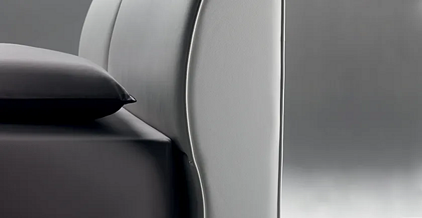 Doppelbett mit gepolsterter Rückwand aus Stoff POLTRONA FRAU EOSONNO Fabrik POLTRONA FRAU aus Italien. Foto №7