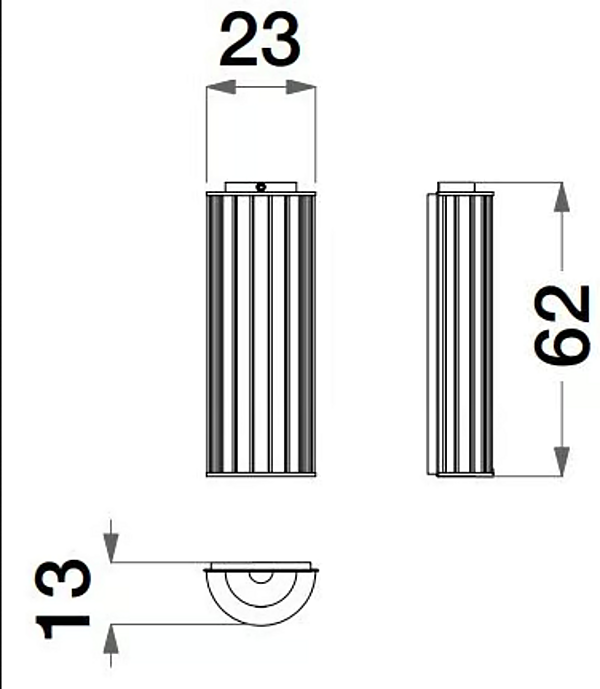 Wandleuchte aus Metall Sesto Senso CPRN HOMOOD S583 Fabrik CPRN HOMOOD aus Italien. Foto №4