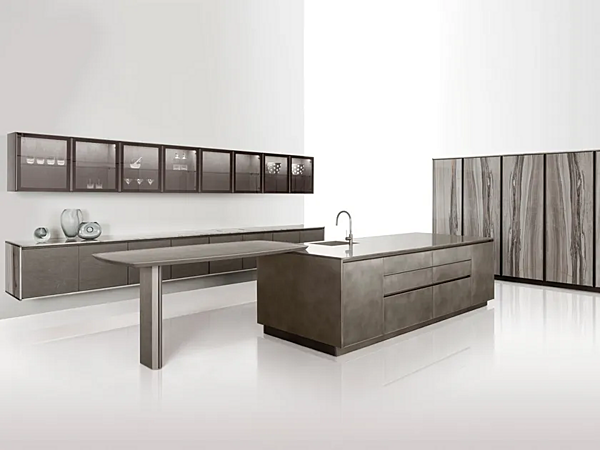 Holz Einbauküche mit integrierten Griffen GIORGETTI GK 02 Fabrik GIORGETTI aus Italien. Foto №3
