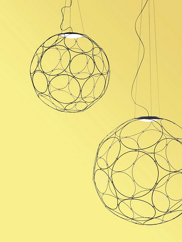 LED Pendelleuchte aus Stahl Fabbian Giro Fabrik Fabbian aus Italien. Foto №4