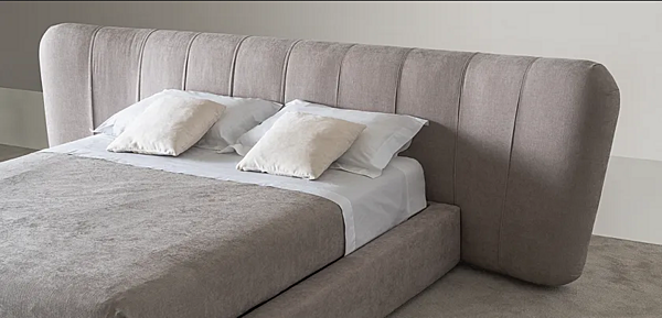 Doppelbett mit gepolstertem Kopfteil Royale Stripe CASAMILANO Fabrik CASAMILANO aus Italien. Foto №4