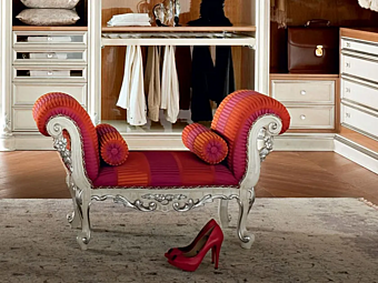 Polsterbank aus Stoff Modenese Luxury Interiors 13523 Fabrik MODENESE GASTONE aus Italien