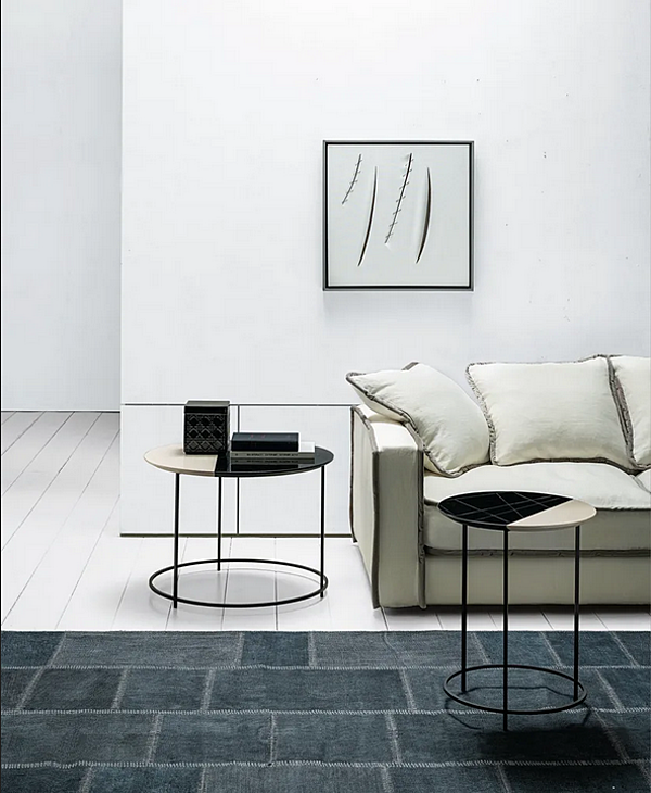 Kaffeetisch mit MDF und Reliefoberfläche Metallbasis Twist CASAMILANO Fabrik CASAMILANO aus Italien. Foto №6