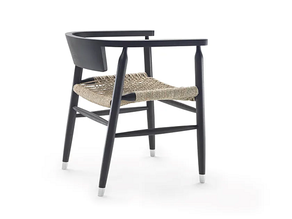 Aschenstuhl mit Sitz aus Papierstroh FLEXFORM DORIS 29911 Fabrik FLEXFORM aus Italien. Foto №3