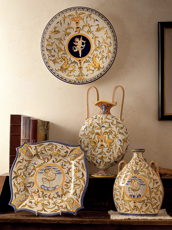 Handgefert vase aus Keramik Raffaello L_Antica Deruta RF/1197/50 Fabrik L'Antica Deruta aus Italien. Foto №2