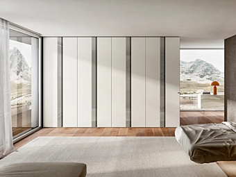 Sektionaler Kleiderschrank aus Holz LAGO Groove 1189