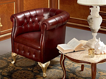 Sessel mit Armlehnen aus Stoff Modenese Luxury Interiors 13424 Fabrik MODENESE GASTONE aus Italien