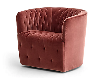 Polyurethan Armchair mit abnehmbarem Bezug und Armlehnen Saba Amelie Fabrik SABA aus Italien