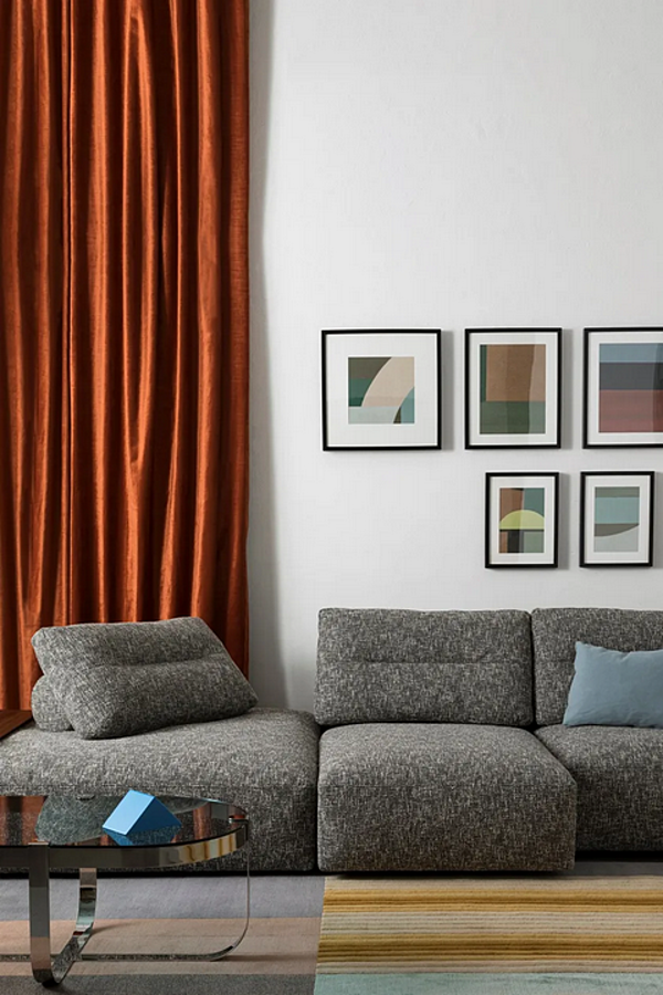 Ecksofa aus Stoff My Taos Saba Fabrik SABA aus Italien. Foto №5