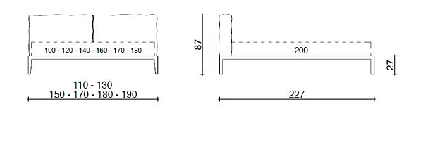 Einzelbett mit abnehmbarem Bezug und gepolstertem Kopfteil Lera Soft Duomo Design Fabrik Duomo Design aus Italien. Foto №4