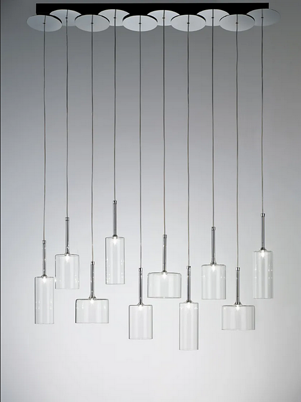 Hängelampe aus Glas mit buntem Design AXOLIGHT Spillray SP SPIL 10 Fabrik Axolight aus Italien. Foto №2