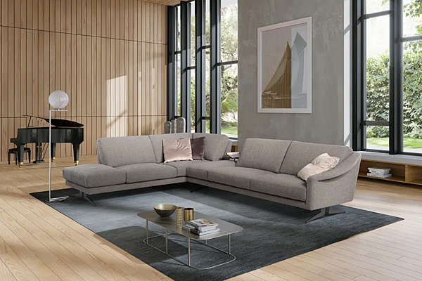 Ecksofa aus Stoff mit Canaletto-Bezug Marinelli Home M1225 Fabrik Marinelli Home aus Italien. Foto №3