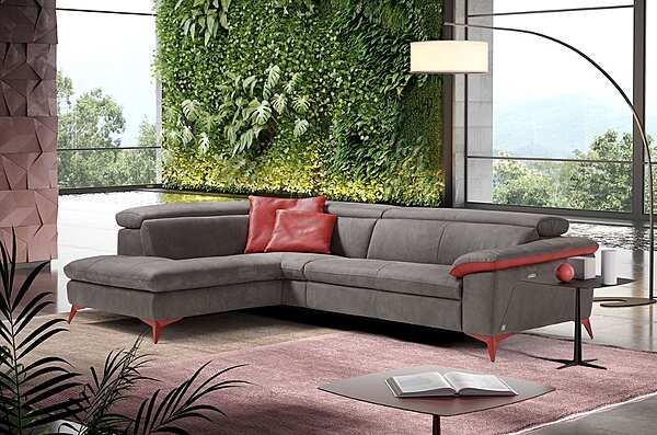 Ecksofa aus Leder mit elektrischer Relaxfunktion Egoitaliano Martine Fabrik Egoitaliano aus Italien. Foto №2