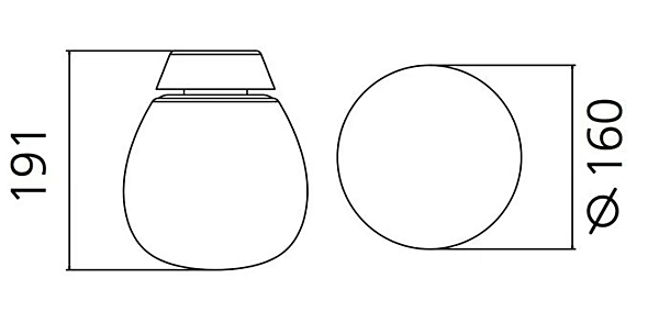 Wandleuchte und Deckenleuchte aus geblasenem Glas Empatia Artemide Fabrik Artemide aus Italien. Foto №7