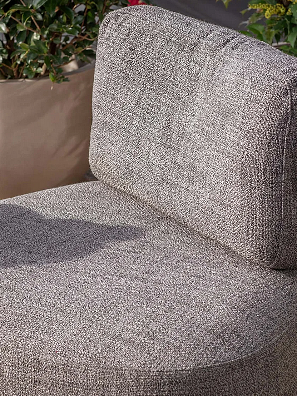 Gartenarmchair aus Stoff mit weicher Rückenlehne Pierre Shell Flou Fabrik Flou aus Italien. Foto №3