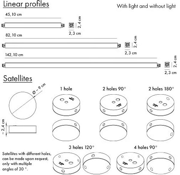 Modulare Deckenleuchte aus Metall AXOLIGHT Poses Fabrik Axolight aus Italien. Foto №6