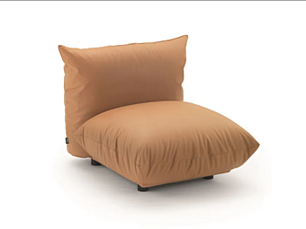 Sessel mit Stoffbezug und Armlehnen Arflex Marenco Fabrik ARFLEX aus Italien