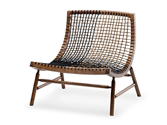 Sessel aus Massivholz mit Rückenlehne Sitar Saba