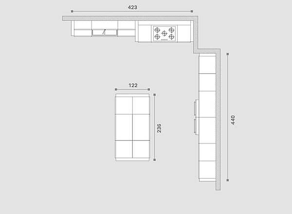 Küche ARREX Lola 05 Fabrik ARREX aus Italien. Foto №10