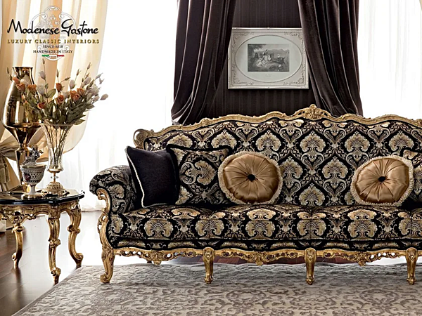 Vierplätziges Sofa aus Stoff Modenese Luxury Interiors 12414 Fabrik MODENESE GASTONE aus Italien. Foto №1