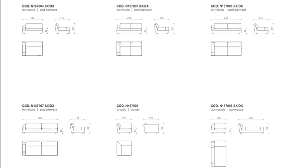 Ecksofa aus Stoff Tender Nube Italia Fabrik Nube Italia aus Italien. Foto №4