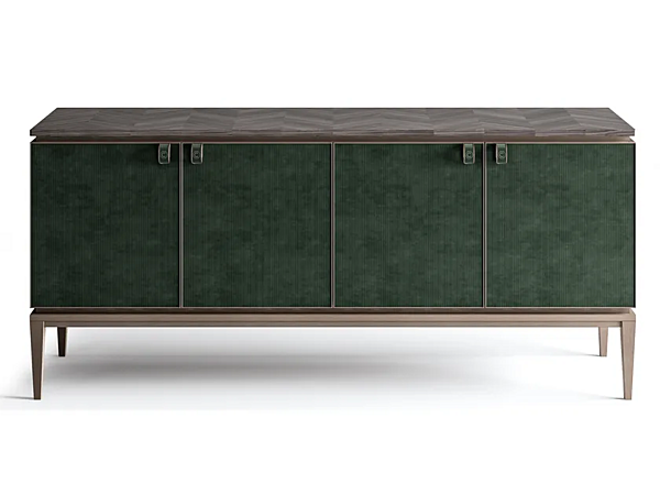 Sideboard aus Holzfurnier und Nabuk Dragonfly CPRN HOMOOD D626 Fabrik CPRN HOMOOD aus Italien. Foto №1