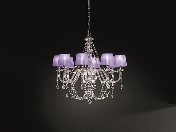 Kronleuchter mit Swarovski-Kristallen Arcobaleno L8 Euroluce Lampadari Fabrik EUROLUCE LAMPADARi aus Italien. Foto №1