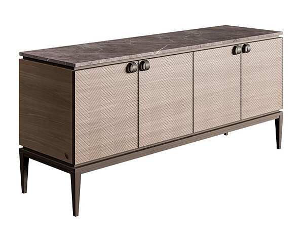 Marmor und Holz Sideboard mit Türen Dragonfly CPRN HOMOOD D625 Fabrik CPRN HOMOOD aus Italien. Foto №1