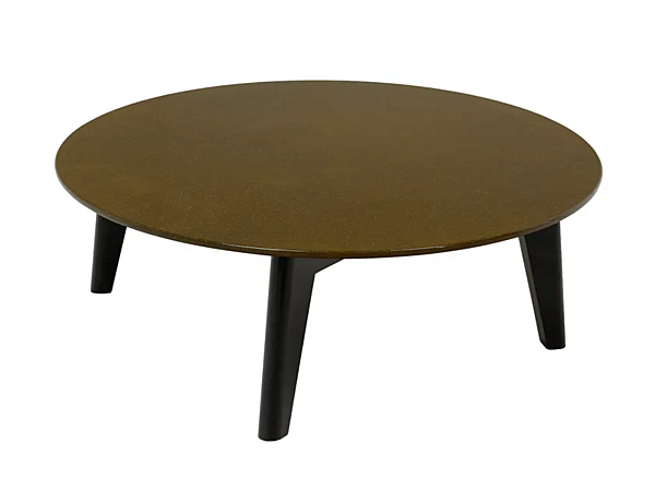 Runder Holztisch mit Lavasteinplatte CHELINI EDGAR Fabrik CHELINI aus Italien. Foto №1