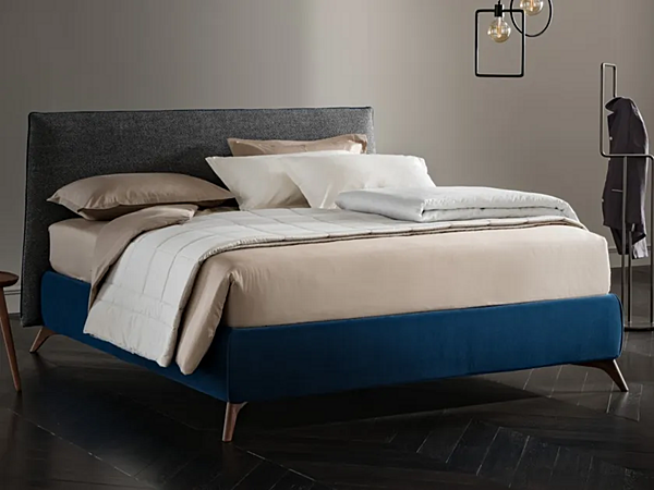 Doppelbett mit gepolstertem Kopfteil aus Stoff Altrenotti LOD Fabrik Altrenotti aus Italien. Foto №1